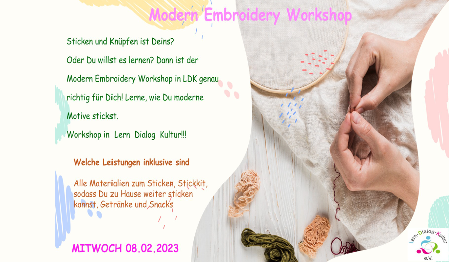 Modern Emroidery Workshop