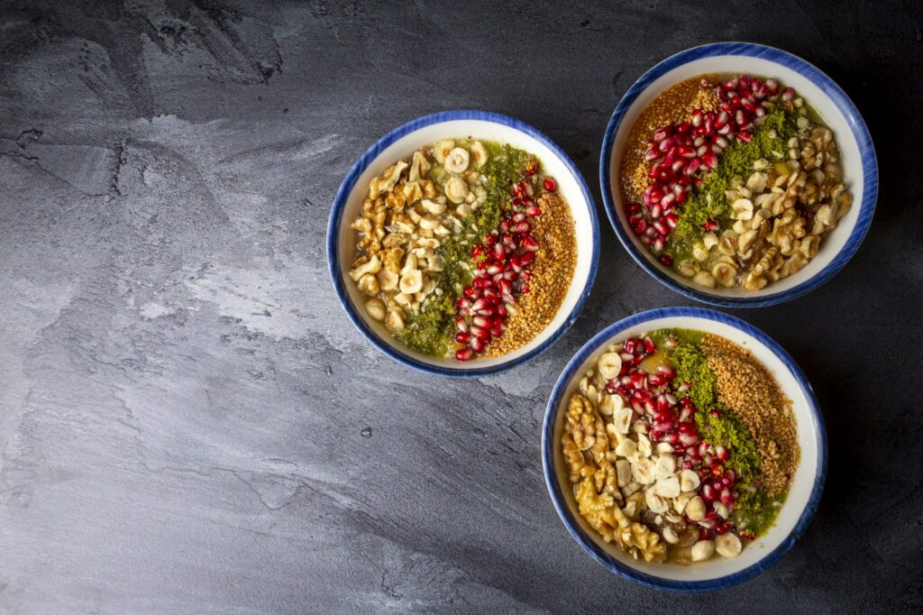 Traditional delicious Turkish dessert; Ashura (Asure)